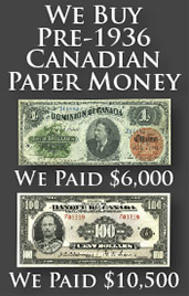 Value of Bank Notes from The Dominion of Canada | Canadian Currency