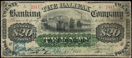 1871 Halifax bank note