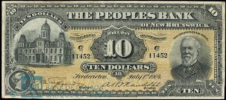 1904 fredericton bank note