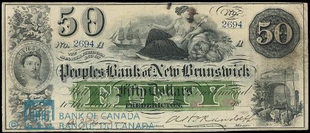 1905 Fredericton bank note