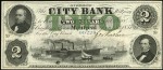 Value of Old Banknotes from The City Bank of Montreal, Canada