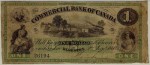 Value of Old Banknotes from The Commercial Bank of Canada in Kingston