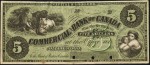 Value of Old Banknotes from The Commercial Bank of Canada in Collingwood