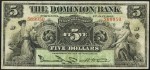 Value of Old Banknotes from The Dominion Bank of Toronto, Canada