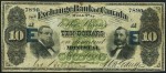 Value of Old Banknotes from The Exchange Bank of Canada in Montreal