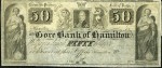 Value of Old Banknotes from The Gore Bank of Hamilton, Canada