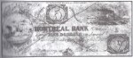 Value of Old Banknotes from The Montreal Bank, Canada