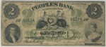 Value of Old Banknotes from The Peoples Bank of New Brunswick in Fredericton, Canada