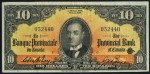 Value of Old Banknotes from La Banque Provinciale Du Canada in Montreal