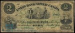 Value of Old Banknotes from The Union Bank of Lower Canada in Quebec