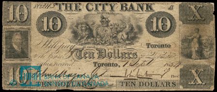 City Bank montreal 1854