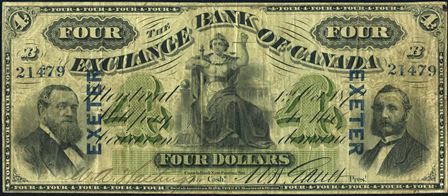 Exchange montreal four dollars
