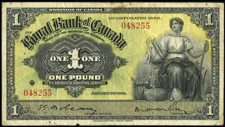 Jamaica 1938 1 pound