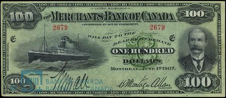 Merchants bank 1907 100