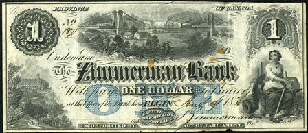 Zimmerman one dollar bill