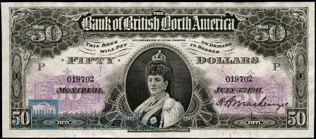 bank british north america 1911 50