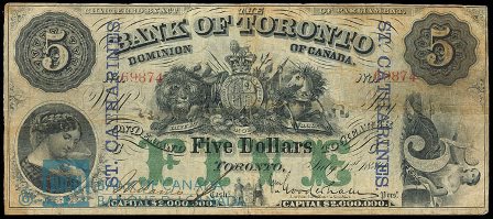 bank of toronto 1880 5