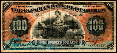 canadian bank 1912 100