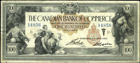 canadian bank 1917 100