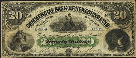 The Commercial Bank of Newfoundland in Saint Johns Banknote Values ...