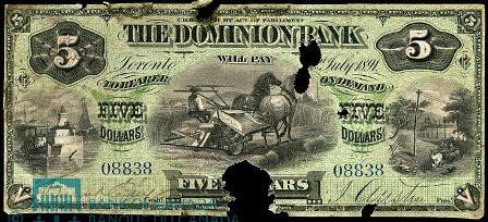 dominion bank 1891 5