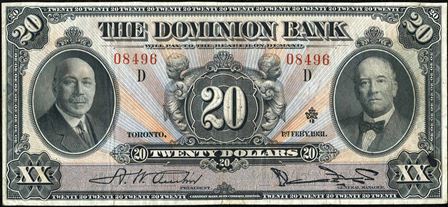 dominion bank 1931 20