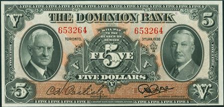dominion bank 1938 5