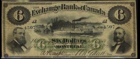 exchange montreal six dollars