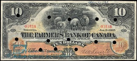 farmers bank of canada 1907 10