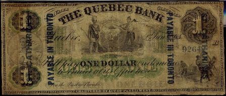 quebec 1863 with overprint