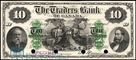 traders bank 1885 10