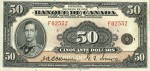 Value of 1935 $50 Bill from Banque Du Canada