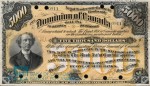 Value of July 2nd 1896 $5,000 Bill from The Dominion of Canada