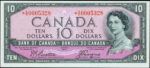 Value of 1954 Devils Face $10 Bill from The Bank of Canada