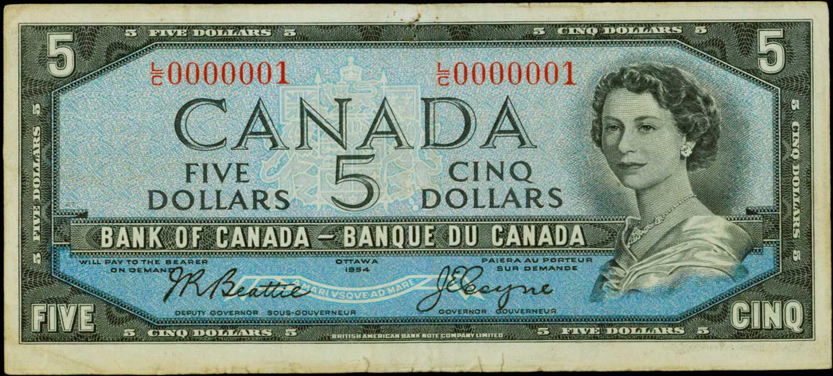 Image result for picture of canadian five dollar bill