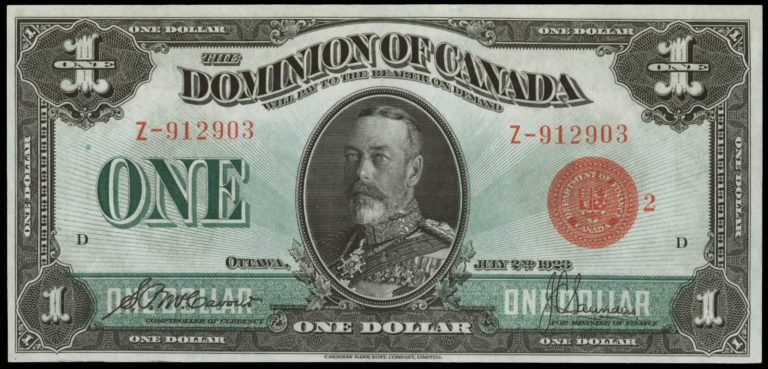 Value Of July 2nd 1923 Value Of July 2nd 1923 $1 Bill From The Dominion 