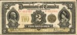 Value of Jany 2nd 1914 $2 Bill from The Dominion of Canada