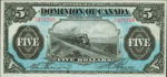Value of May 1st 1912 $5 Bill from The Dominion of Canada